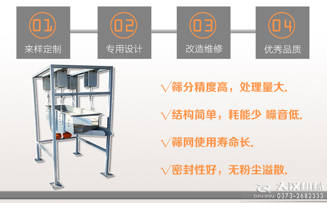 吊掛式直線篩分機(jī)特點(diǎn)