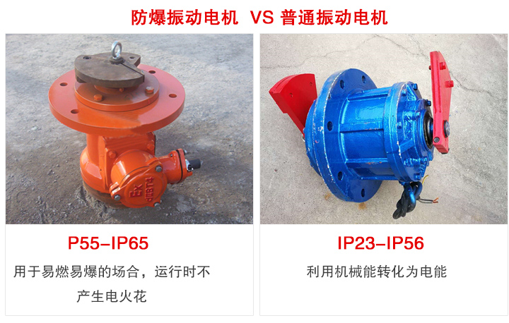 防爆振動(dòng)電機(jī)與普通振動(dòng)電機(jī)的區(qū)別